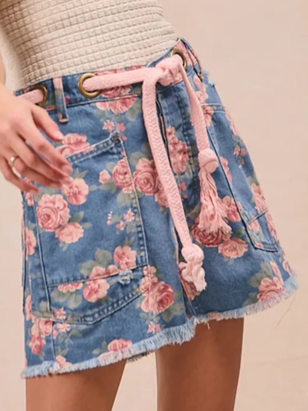 BiBi Floral Denim- XL